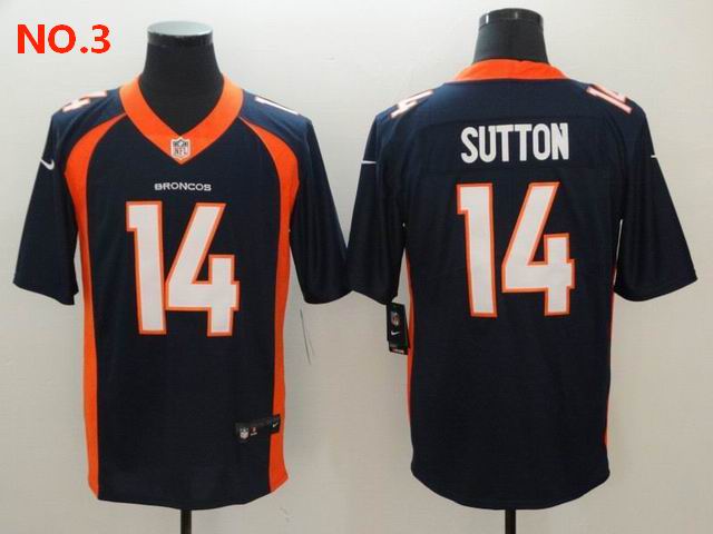 Men's Denver Broncos #14 Courtland Sutton Jersey NO.3 ;